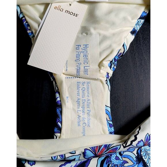 NWT ELLA‎ MOSS Folktale Floral Ruffle Leg Boho Bikini Bottom Women's Size M - Picture 7 of 9